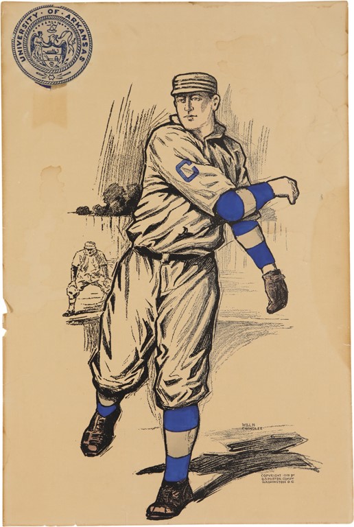 Early Baseball - 1909 Will H. Chandlee Baseball Print