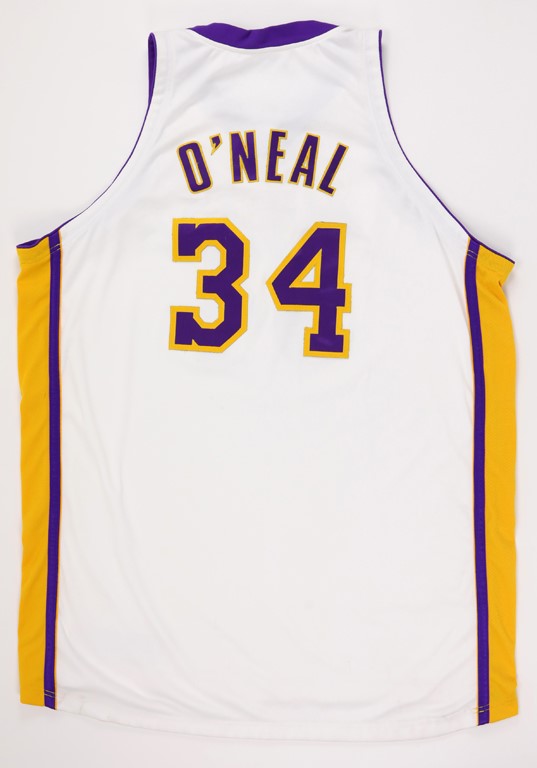 - 2003-04 Shaquille O'Neal Game Worn Los Angeles Lakers Jersey