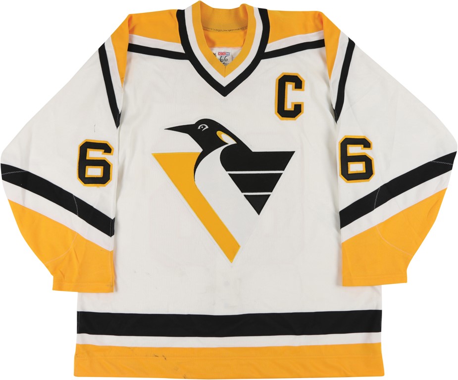 Hockey - Circa 1993-94 Mario Lemieux Pittsburgh Penguins NHL Game Worn Jersey