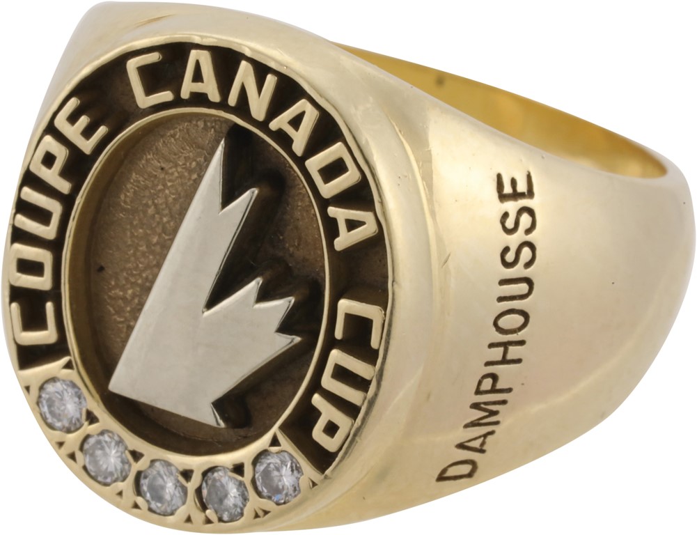 Hockey - 1991 Vincent Damphousse Canada Cup Championship Ring Team USA/Canada