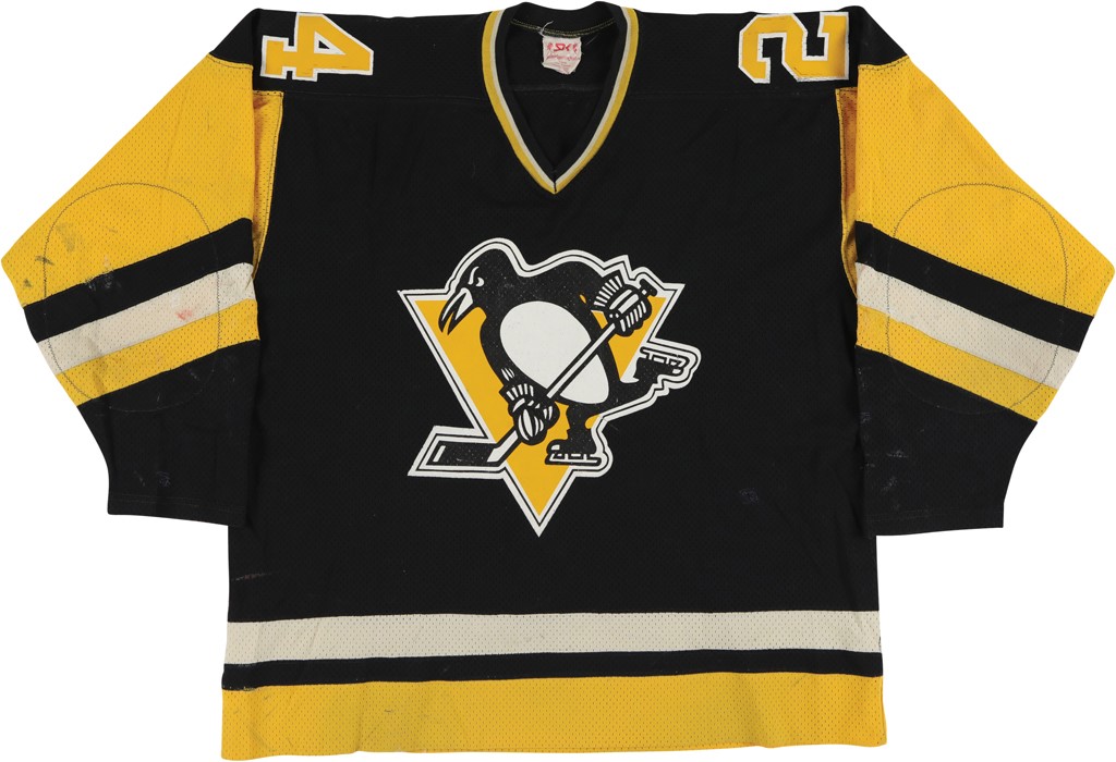 Hockey - 1983-84 Kevin McCarthy Pittsburgh Penguins NHL Game Worn Jersey