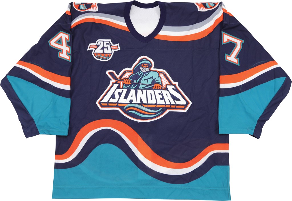 Hockey - 1996-97 Rich Pilon New York Islanders "Fisherman" Game Worn Jersey