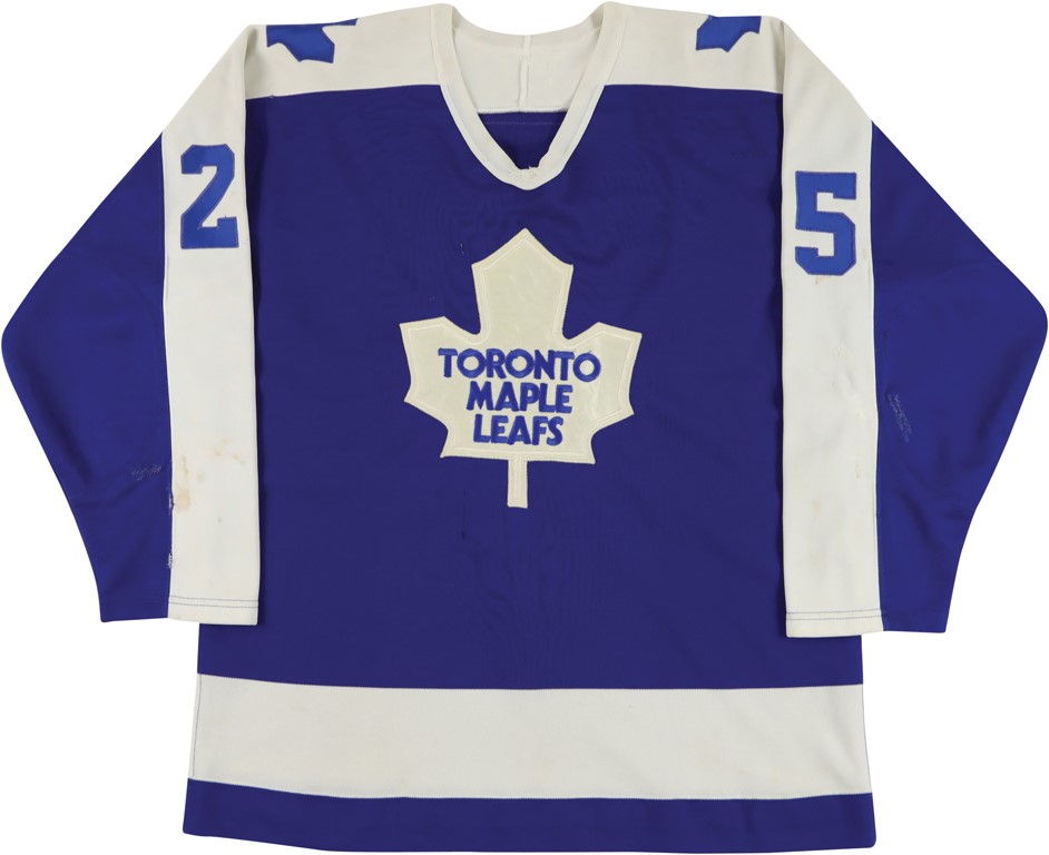 Hockey - 1987-88 Dave Semenko Toronto Maple Leafs NHL Game Worn Jersey