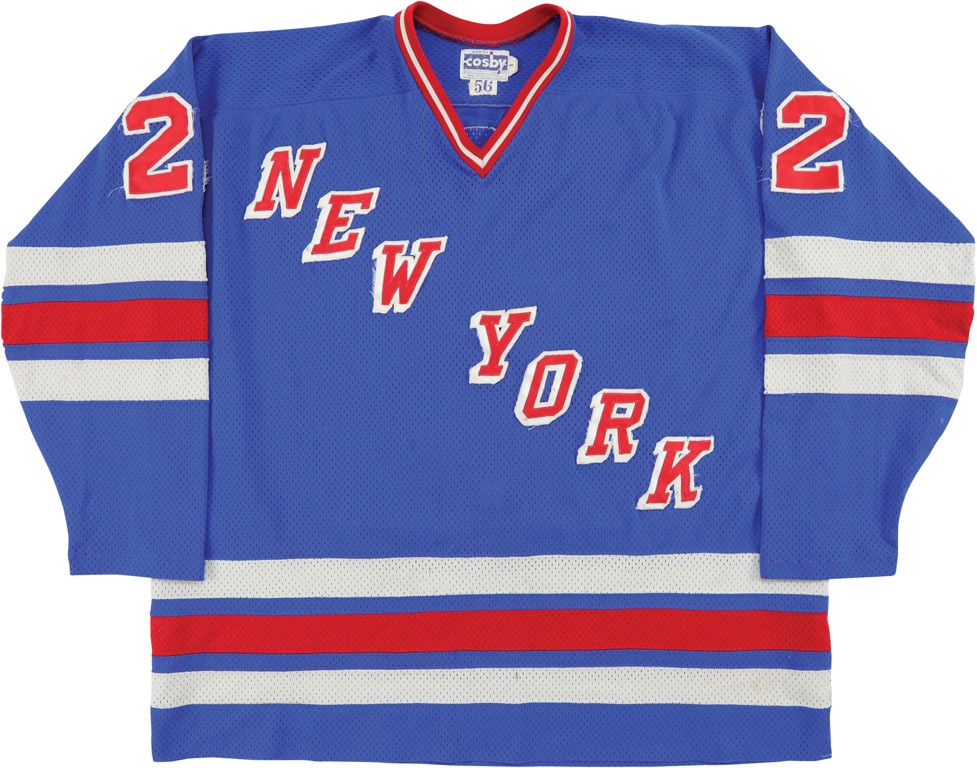 Hockey - 1979 Nick Fotiu New York Rangers NHL Game Worn Jersey