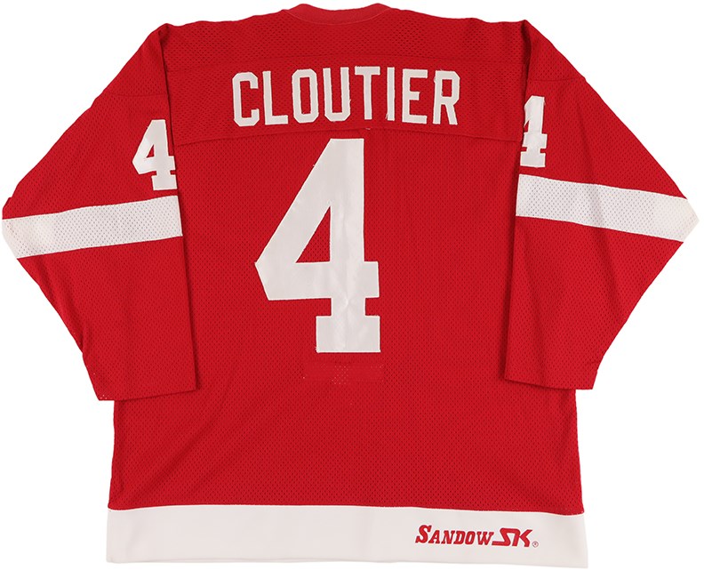 Hockey - 1981-82 Réjean Cloutier Detroit Red Wings Game Worn Jersey