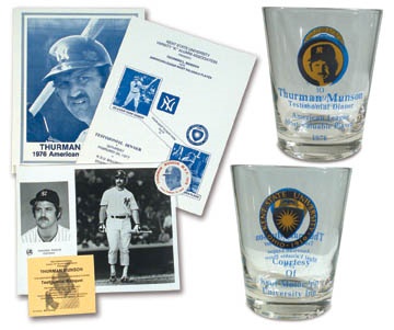NY Yankees, Giants & Mets - 1977 Thurman Munson Testimonial Collection