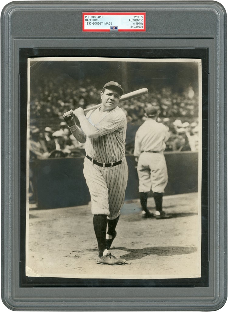 - Babe Ruth Photograph Used for His 1933 Goudey #53 #144 & #149 (PSA)