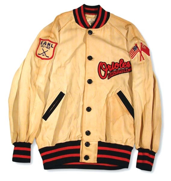 - 1941-42 EHL Baltimore Orioles Hockey Club Jacket