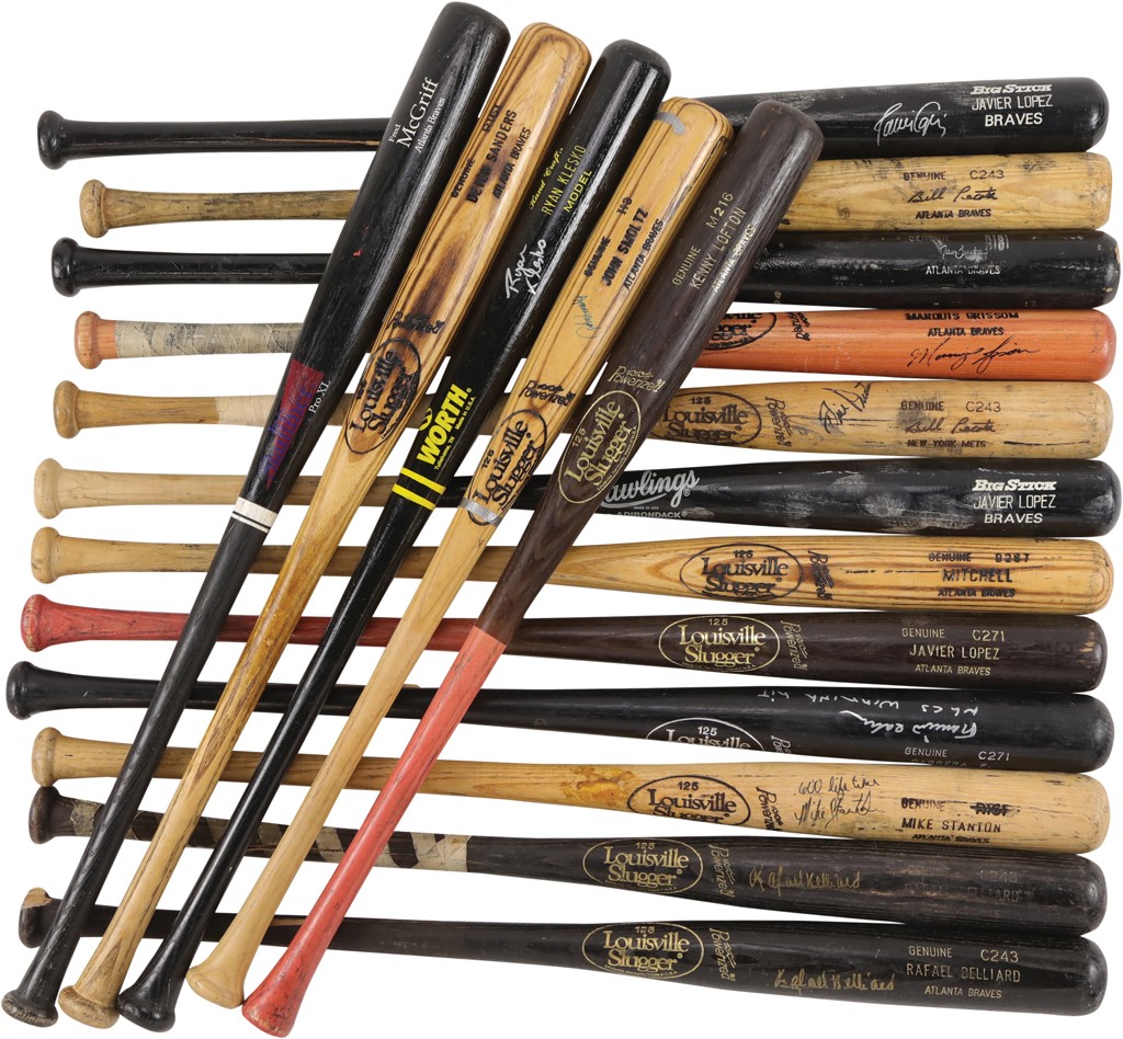 Baseball Equipment - Atlanta Braves Game Used Bat Collection with Deion Sanders (37)
