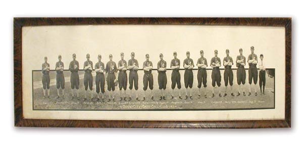 Baseball Photographs - 1912 Sioux City Base Ball Club Panoramic Photograph (12x37" framed)