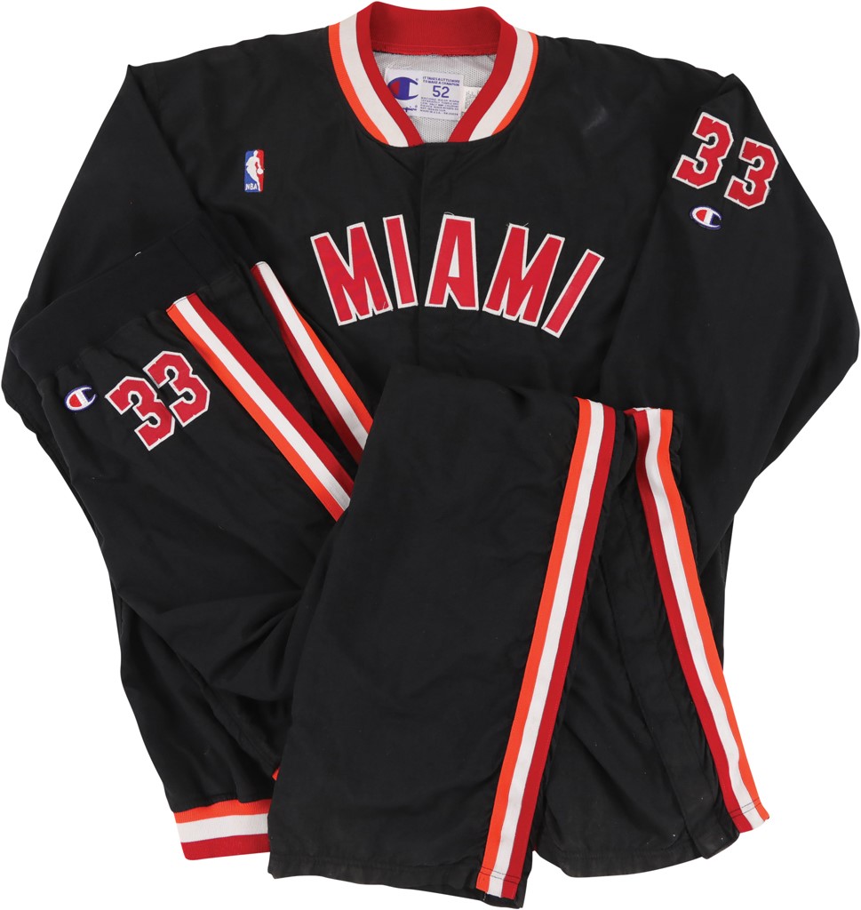 - 1995-96 Alonzo Mourning Miami Heat Game Worn Warmup Suit