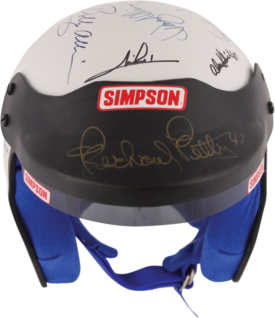 Winston Cup 500 Signed Helmet by (25) Legends