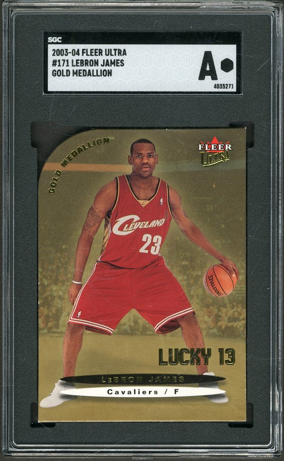 Basketball Cards - 2003-04 Fleer Ultra #171 LeBron James Gold Medallion Rookie