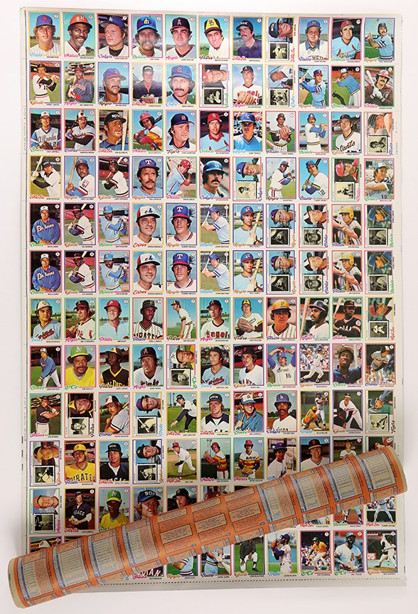 - 1978 Topps Baseball Uncut Sheets with Molitor Rookie