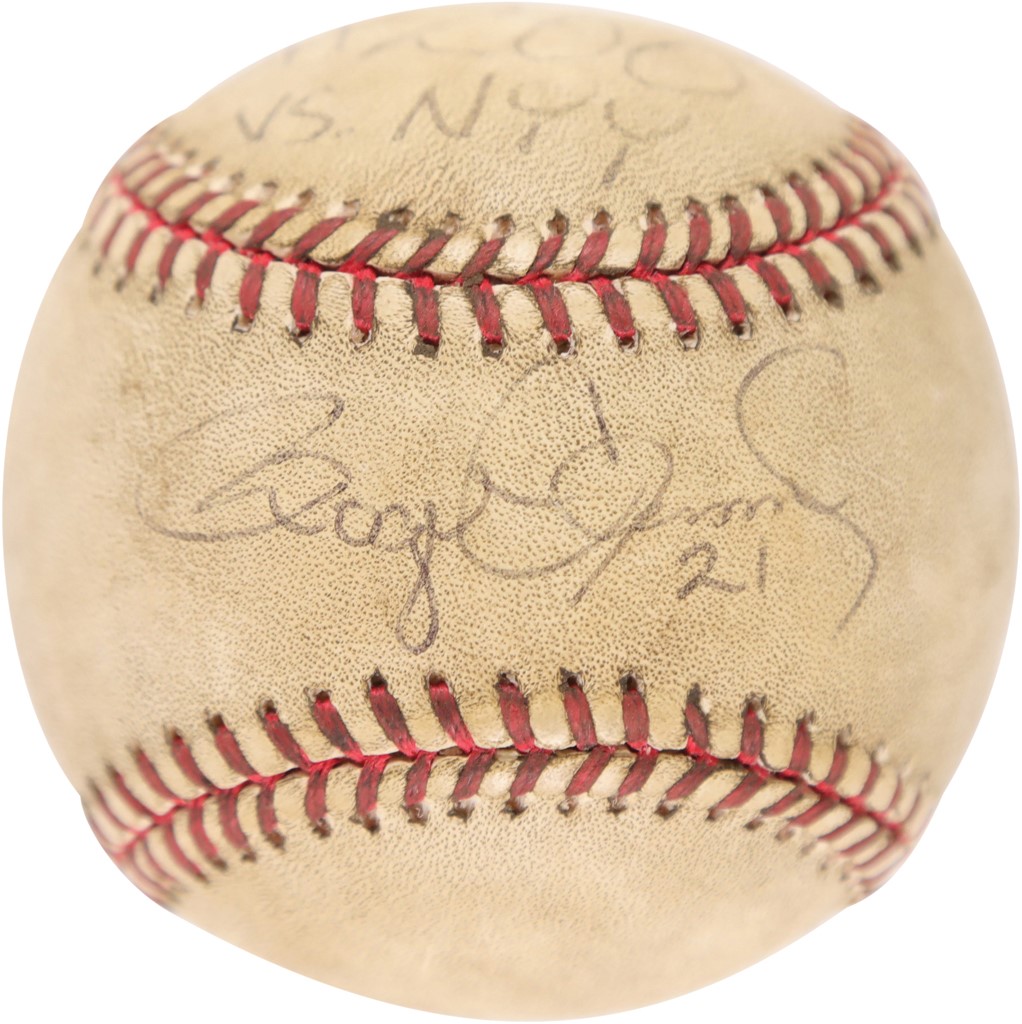 1997 Roger Clemens Signed Game Ball from 200th Win (PSA)
