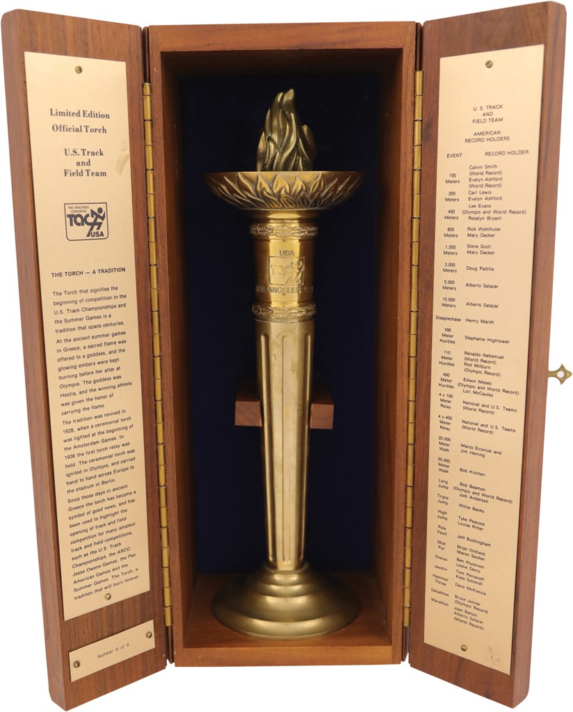 Olympics and All Sports - 1984 Los Angeles Summer Olympics Limited Edition Track & Field Torch - LE 6 of 6