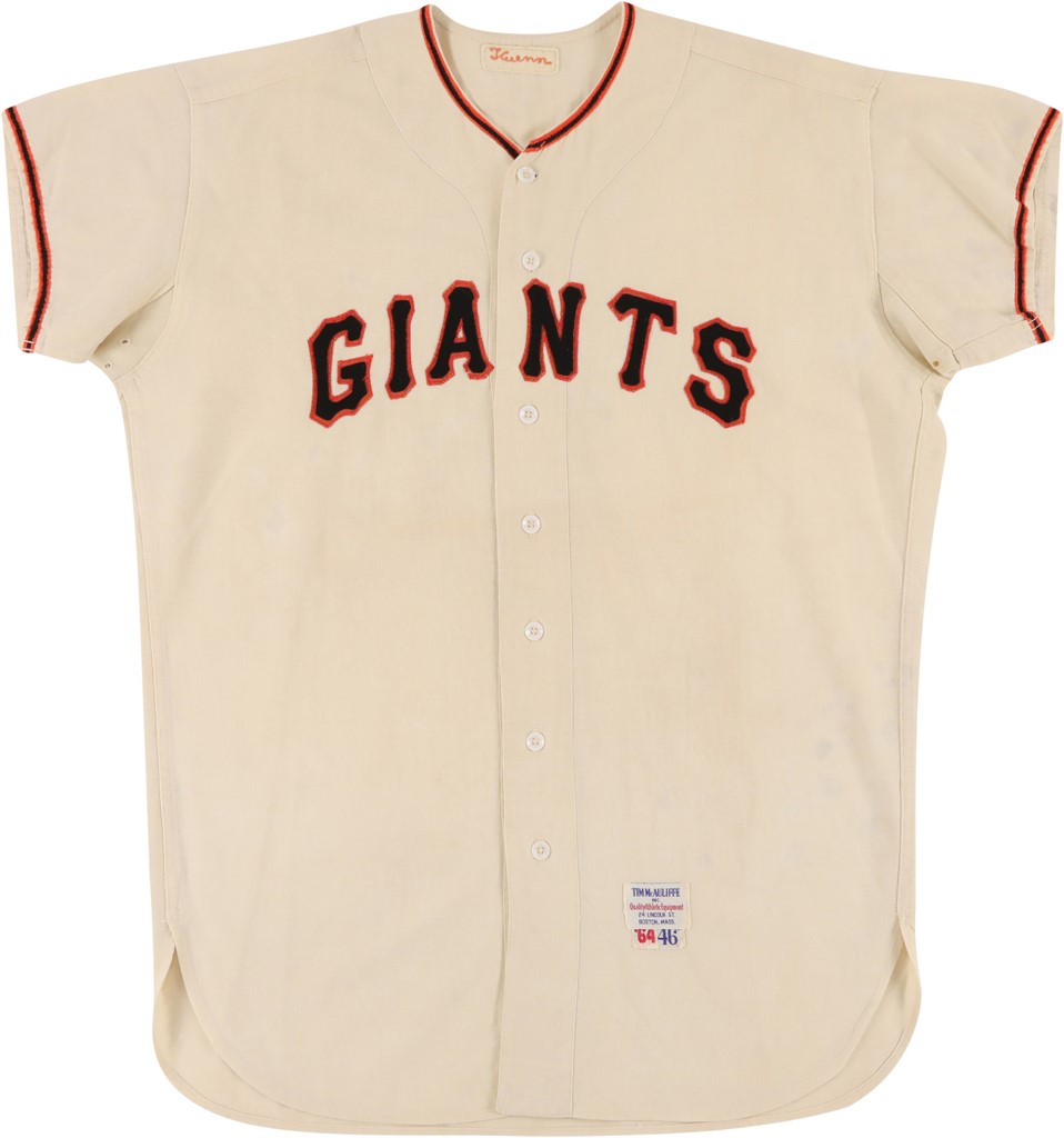 Baseball Equipment - 1964 Harvey Kuenn San Francisco Giants Game Worn Jersey