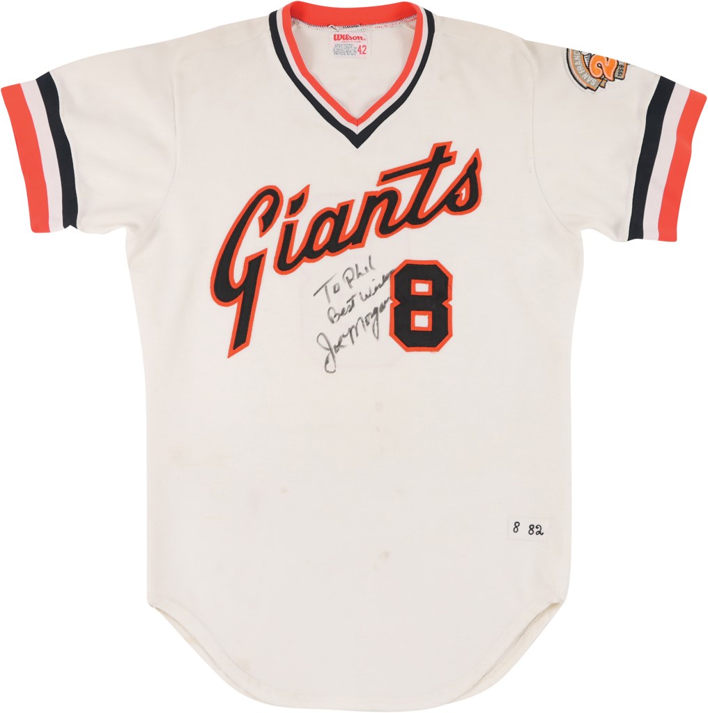 - 1982 Joe Morgan Photo-Matched San Francisco Giants Signed Game Worn Jersey (Sports Investors LOA)