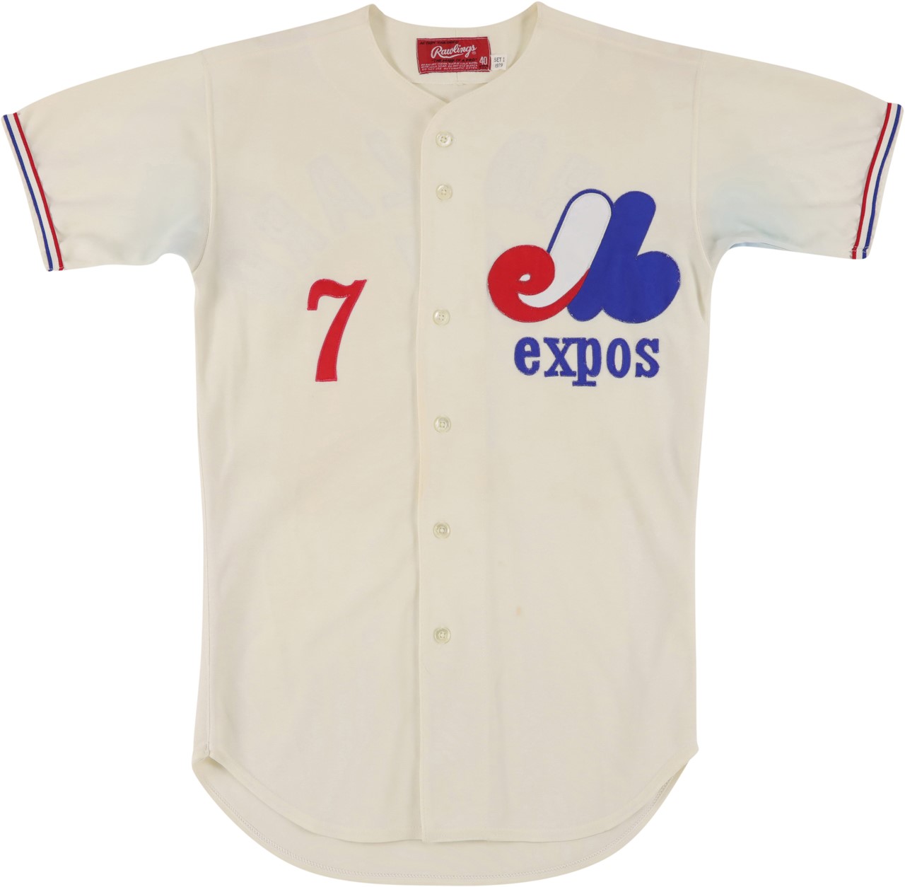 Baseball Equipment - 1979 Tony Bernazard Montreal Expos Game Worn Rookie Jersey