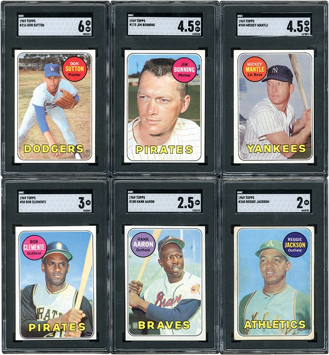 - 1969 Topps Baseball Complete Set (664) with SGC Graded