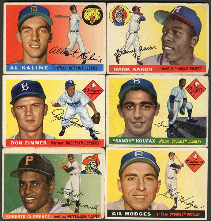 1955 Topps Baseball Complete Set (206) with SGC Graded