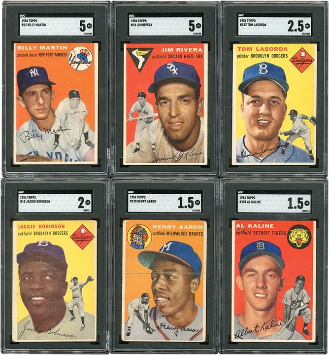 - 1954 Topps Baseball Complete Set (250) with SGC Graded