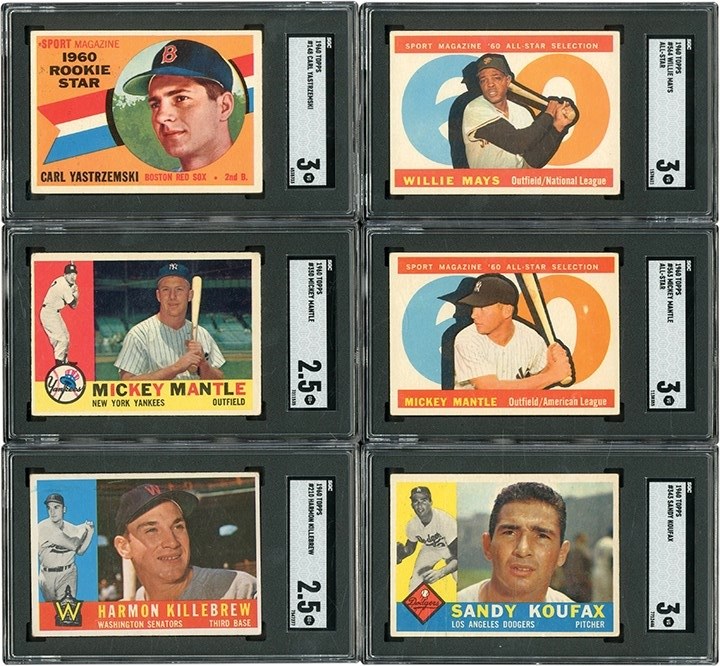 - 1960 Topps Baseball Complete Set (572) with SGC Graded