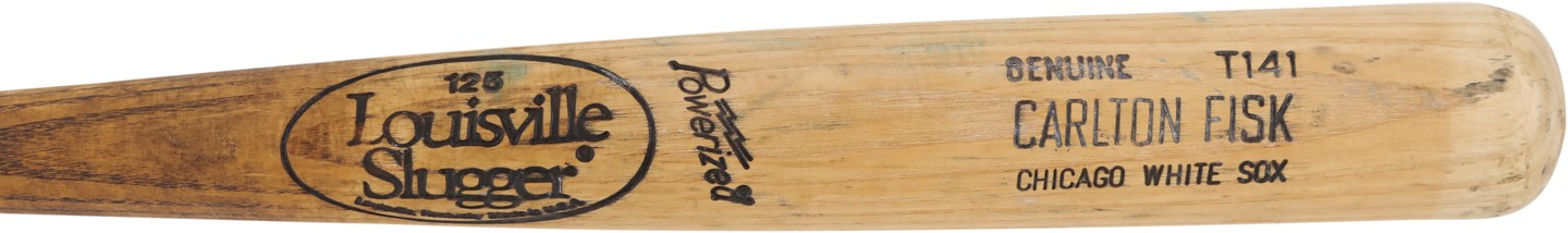 Baseball Equipment - 1991-93 Carlton Fisk Chicago White Sox Game Used Bat (PSA GU 8.5)