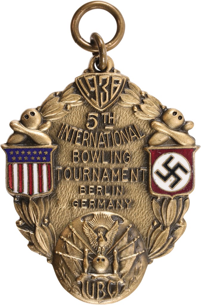 1936 Germany International Bowling Tournament Medal