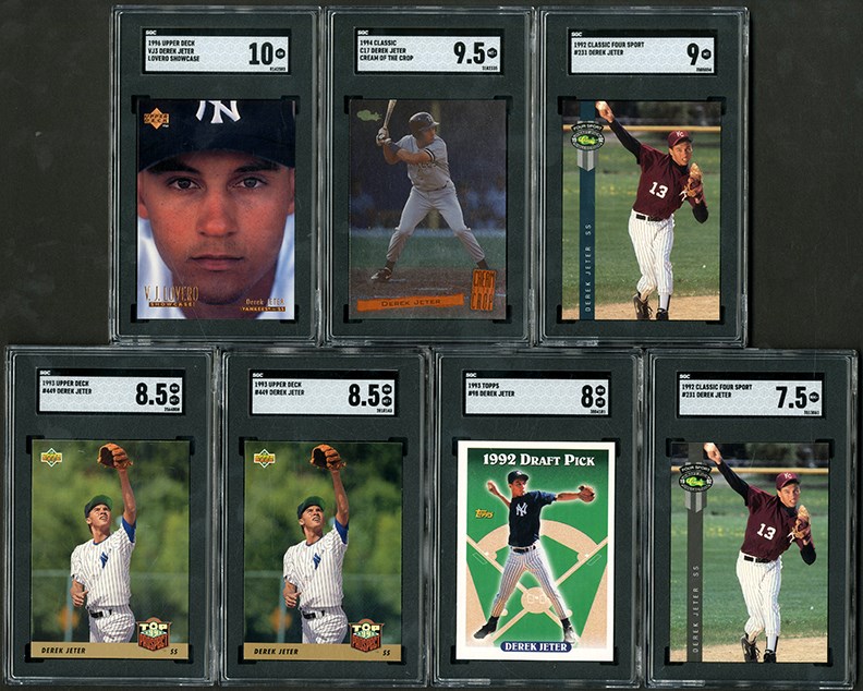 1993-2012 Derek Jeter Baseball Card Collection (128) SGC