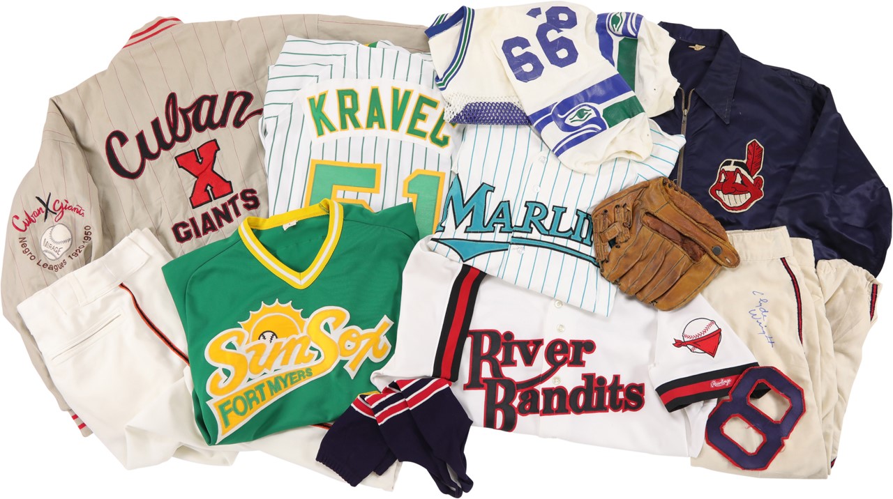 Baseball Equipment - Multi-Sport Equipment Collection of Mostly Game Worn Memorabilia