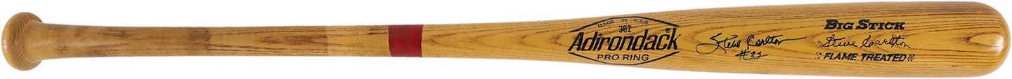 Baseball Equipment - 1982 Steve Carlton Philadelphia Phillies Signed Game Used Bat (PSA)