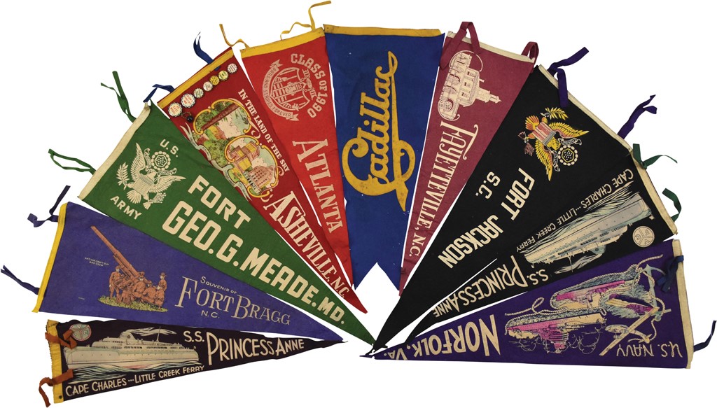 Rube Oldring Felt Pennant Collection (20+)