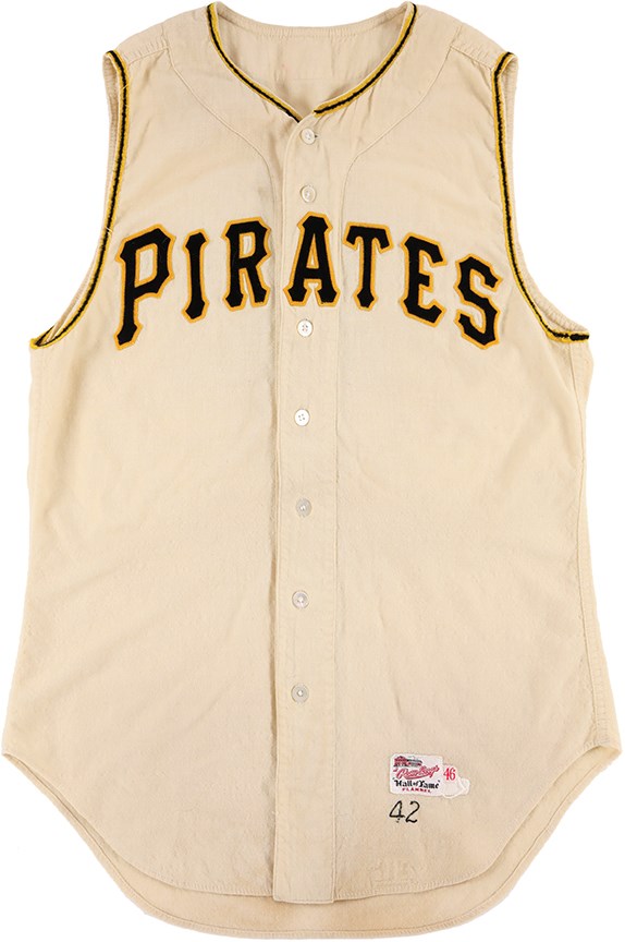 Baseball Equipment - 1958 Lenny Levy Pittsburgh Pirates Game Worn Jersey-Retired Number "42"