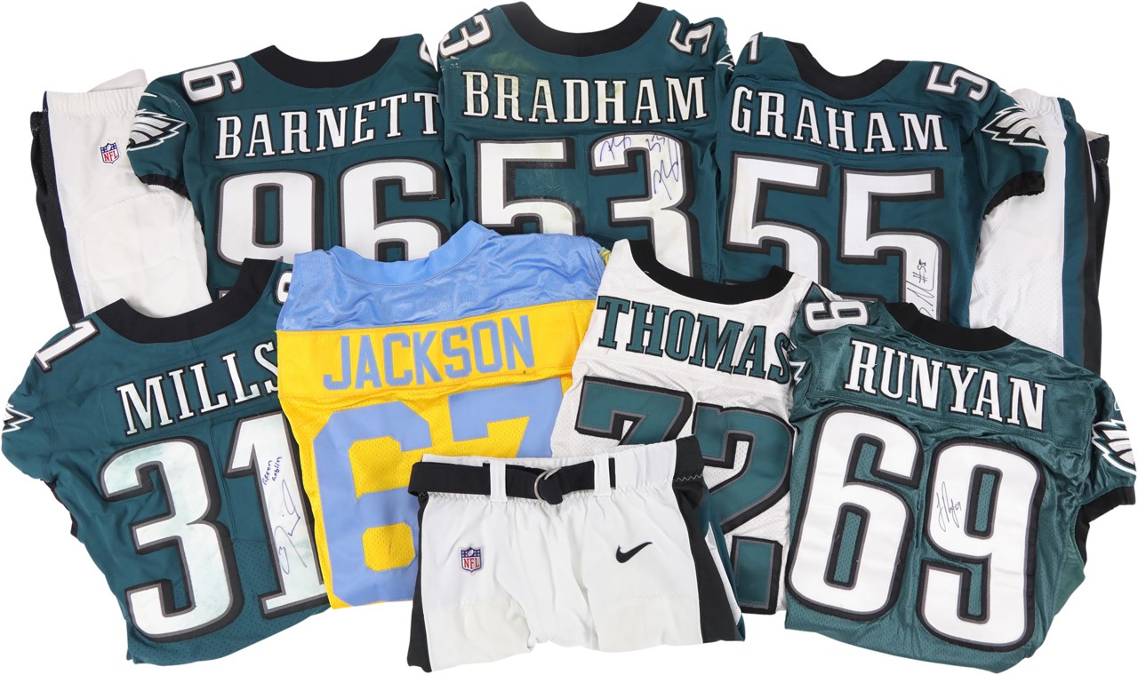 - 2007-2019 Philadelphia Eagles Game Worn Jersey Collection - All Authenticated by MeiGray or Fanatics (7)