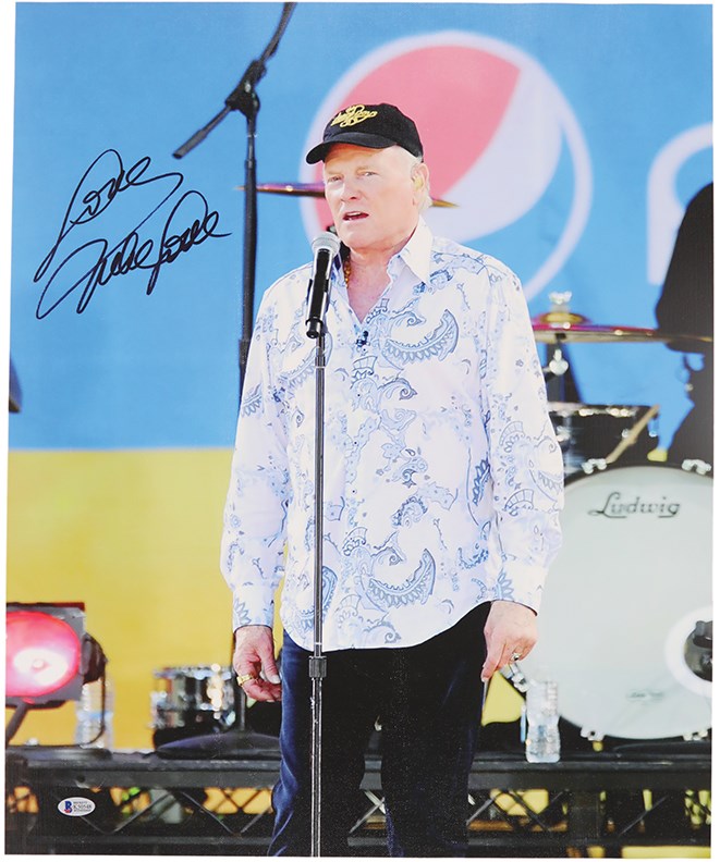 Mike Love of the Beach Boys Signed Photo on Canvas (Beckett)