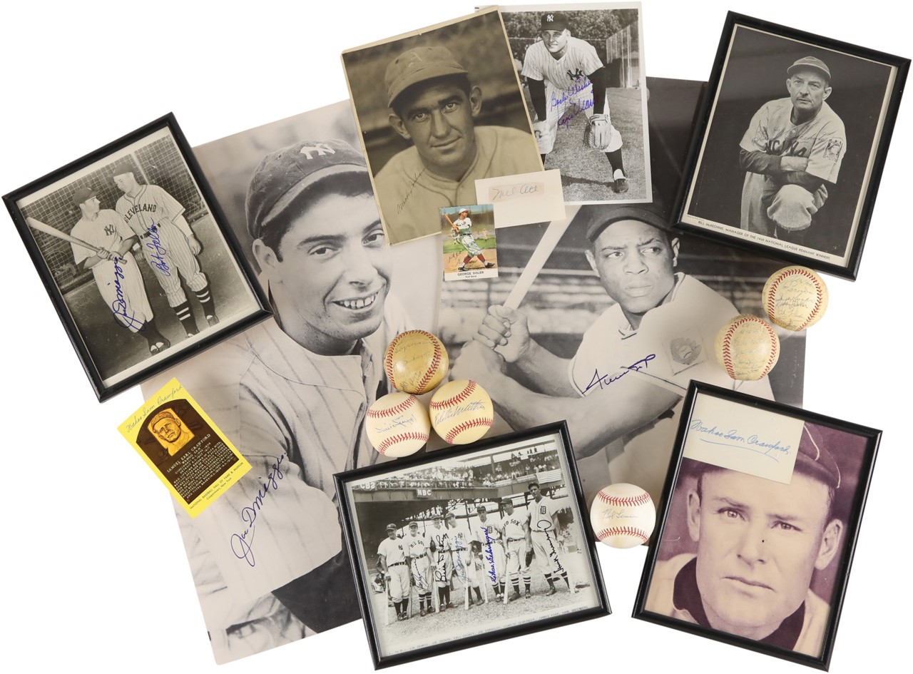 Baseball Hall of Famers and Stars Autograph Collection with Mel Ott (55)