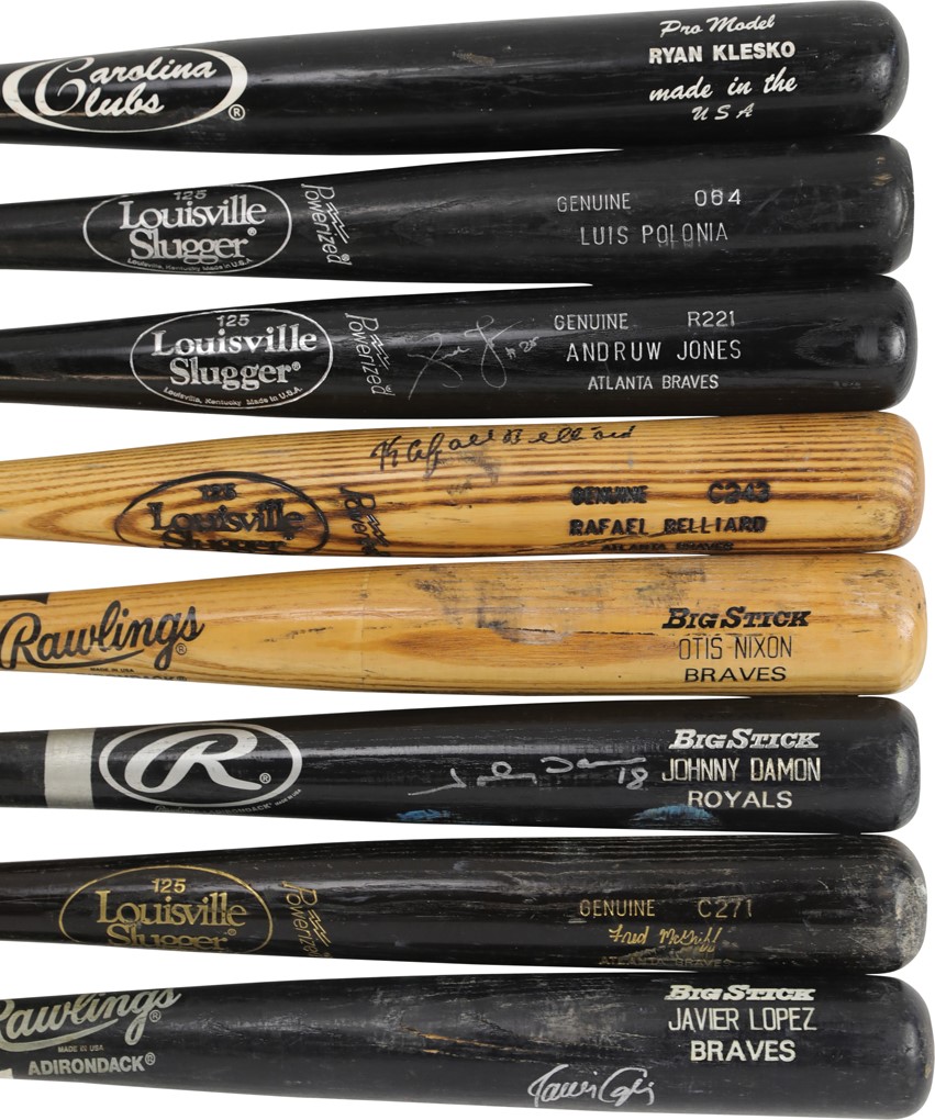 Baseball Equipment - Atlanta Braves and More Game Used Bat Collection (34)