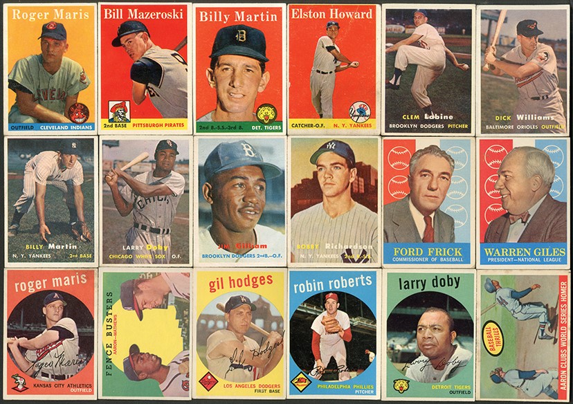 1954-1961 Topps Baseball Collection with 1950s Partial Sets