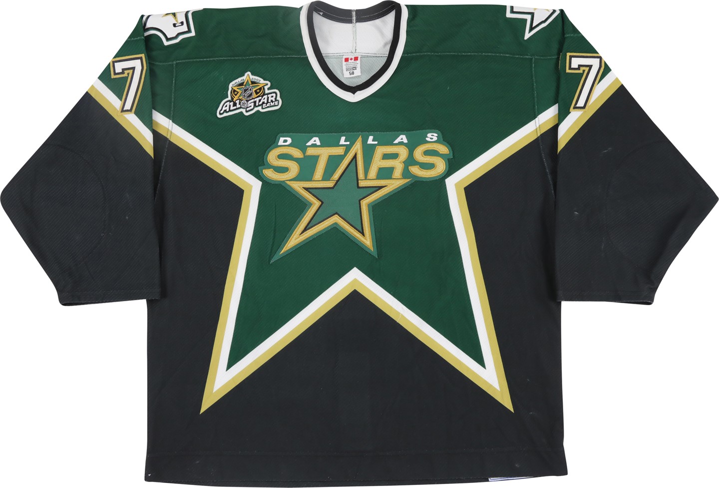 - 2006-07 Matthew Barnaby Dallas Stars Game Worn Jersey - Photo-Matched to Three Games (MeiGray)