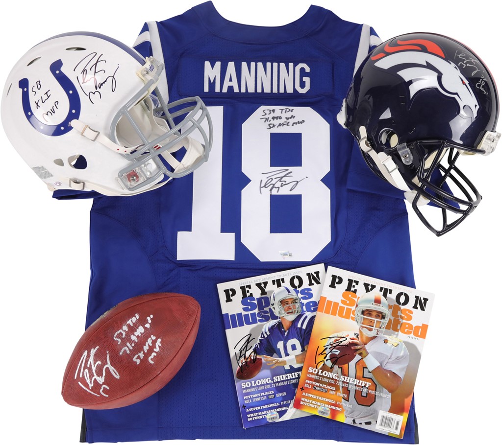 - Choice Peyton Manning Autograph Collection - All Authenticated (6)
