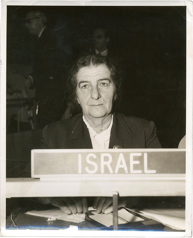 - Circa 1950s Golda Meir at the United Nations Photograph