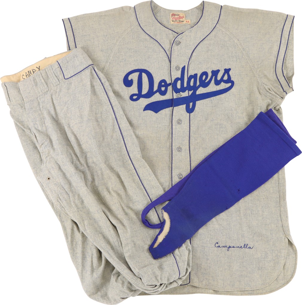 - 1955 Roy Campanella "MVP" Photo-Matched Brooklyn Dodgers Game Worn Uniform - Displayed at Brooklyn Historical Society (Sports Investors LOA & MEARS A9.5)