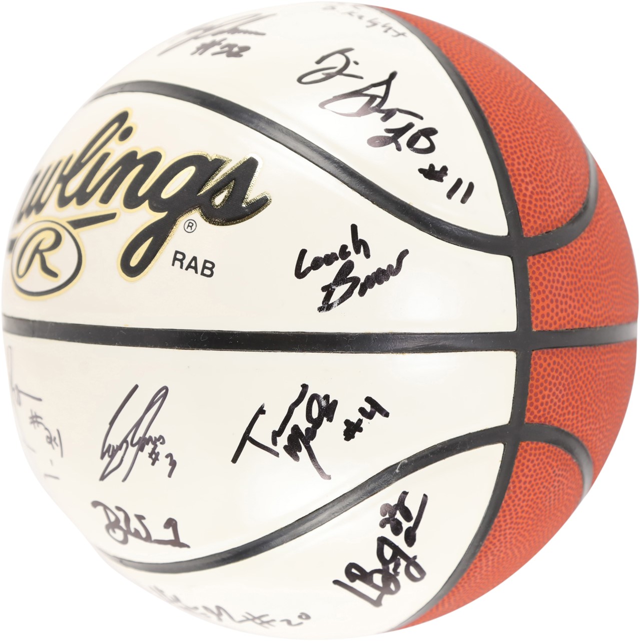 - LeBron James St.Vincent-St. Mary High School Team Signed Basketball (SVSM Employee Provenance)