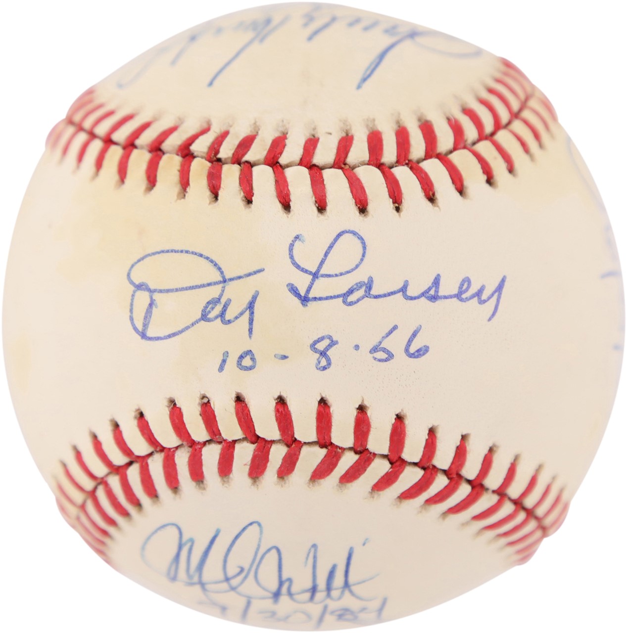 Baseball Autographs - Perfect Game Pitchers Signed Baseball with Sandy Koufax (PSA)
