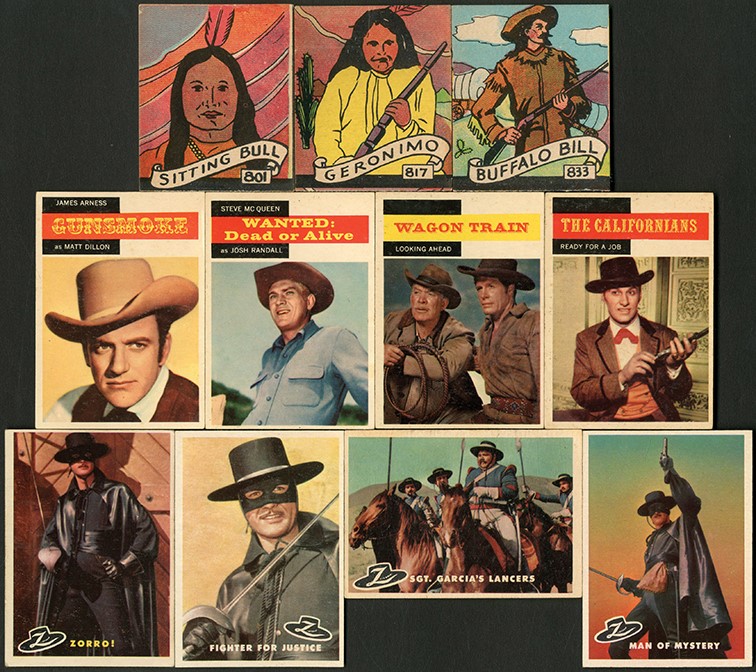 Non-Sports Cards - Walt Disney Zorro, TV Westerns, & Indians Complete Sets (206)
