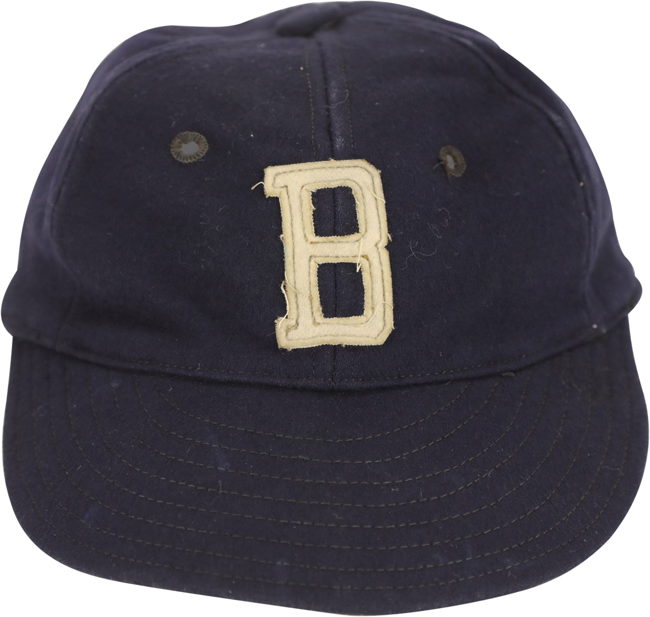 Baseball Equipment - 1940s Tommy Holmes Boston Braves Game Worn Cap