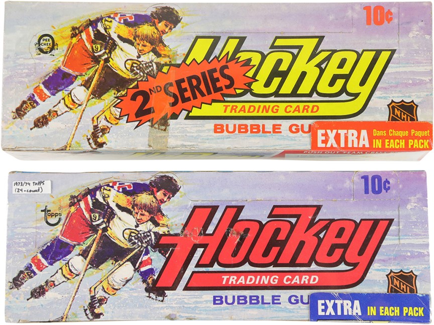 - 1973-74 Topps and O-Pee-Chee Hockey Display Boxes
