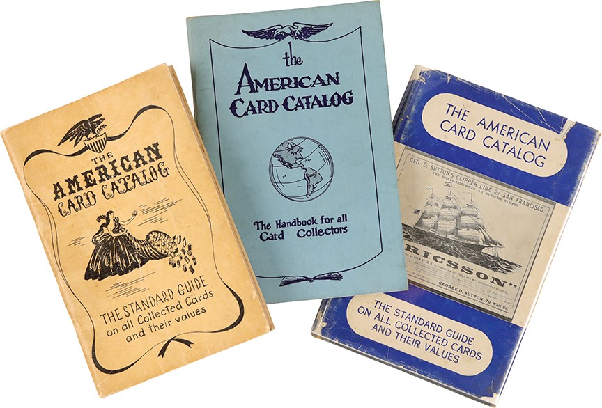 (3) American Card Catalog Books by Jefferson Burdick