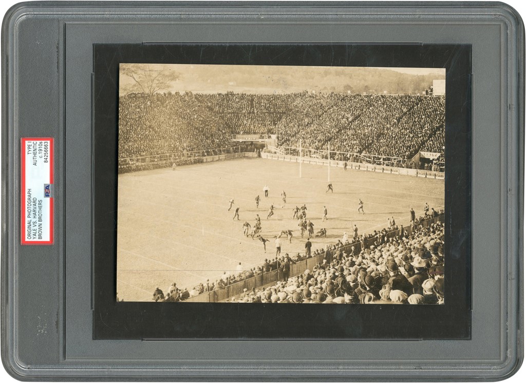 - Circa 1912 Yale vs. Harvard Football Game Photograph (PSA Type I)